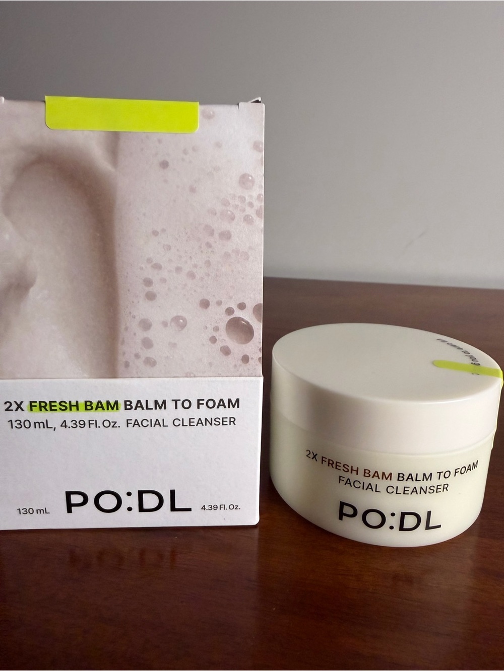 PO:DL 2X Fresh Bam Balm-to-Foam Facial Cleanser NIB